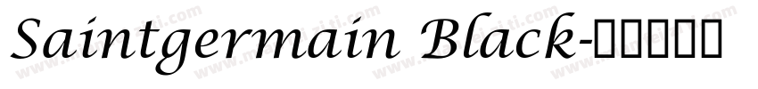 Saintgermain Black字体转换